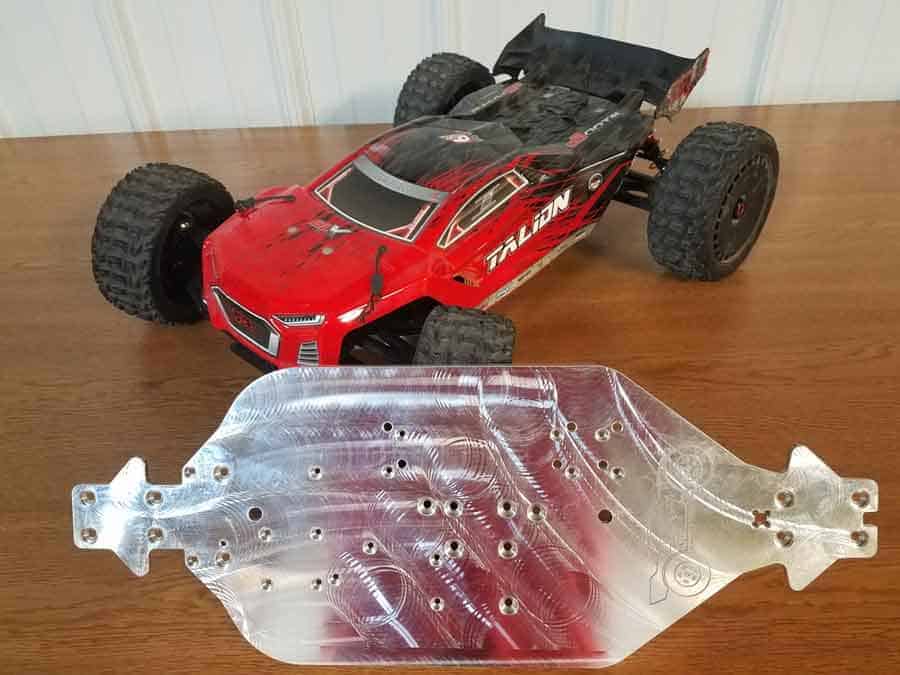 JBIRC Solid Aluminum 6061-T651 Chassis for Arrma (V3-V4) 6s Talion