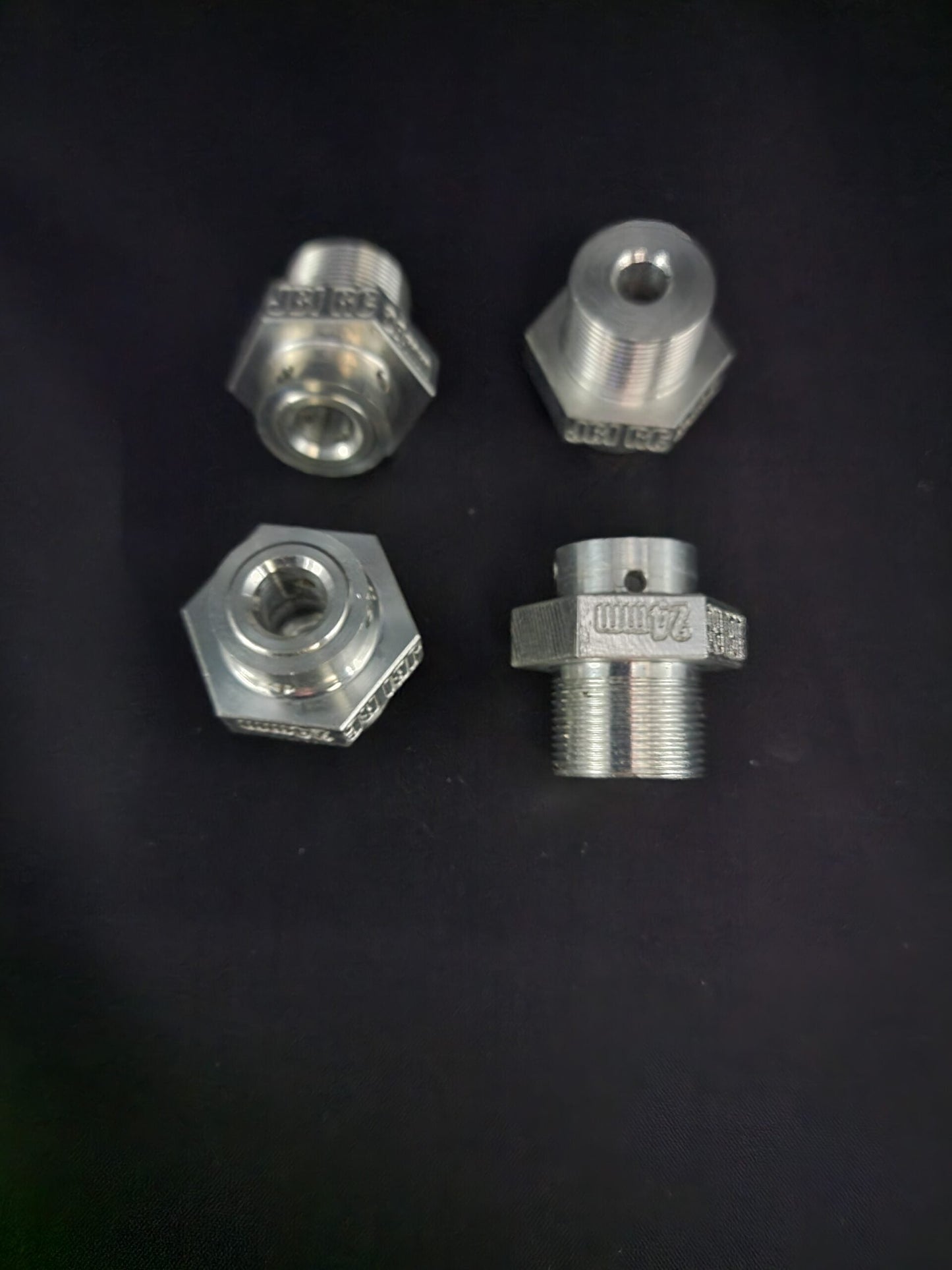 JBIRC Arrma 6s to 24mm (+7mm) Arrma 8s Thread Extended Wheel Hub Adapter (4pc set)