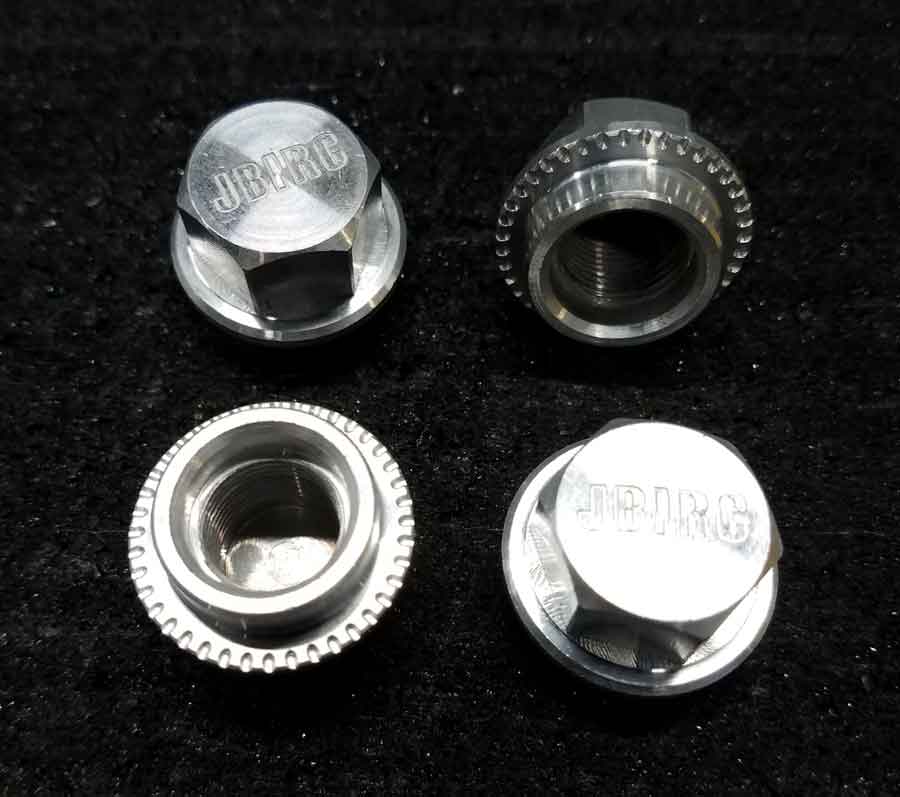 JBIRC 17mm Standard Wheel Nuts Arrma thread to Fit 24mm Adapters to Rovan (4pc Set)