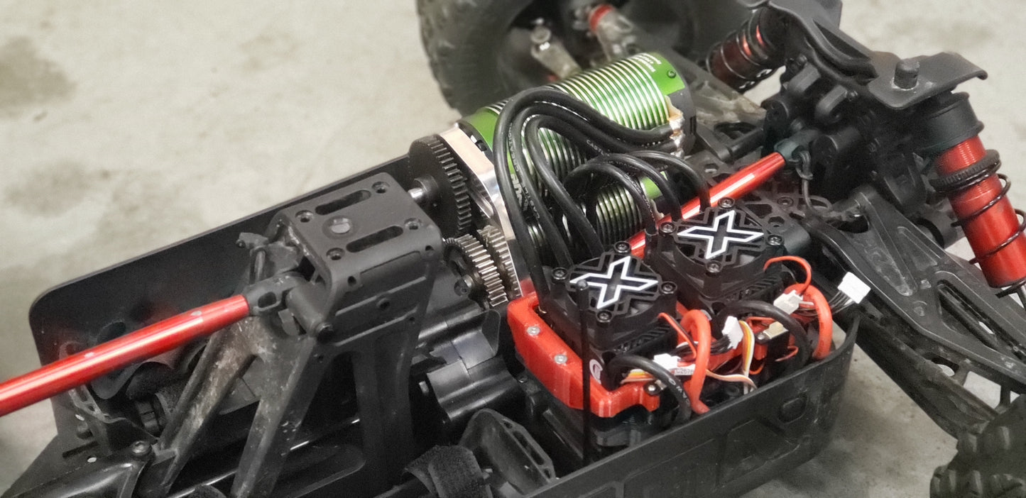 POWER TOWER Dual motor mount for Arrma Kraton/Outcast 8s