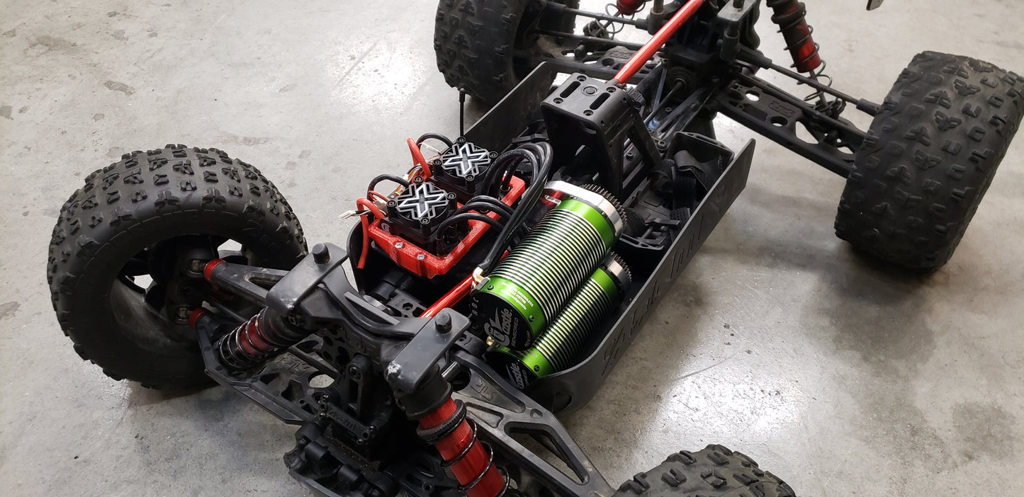 POWER TOWER Dual motor mount for Arrma Kraton/Outcast 8s