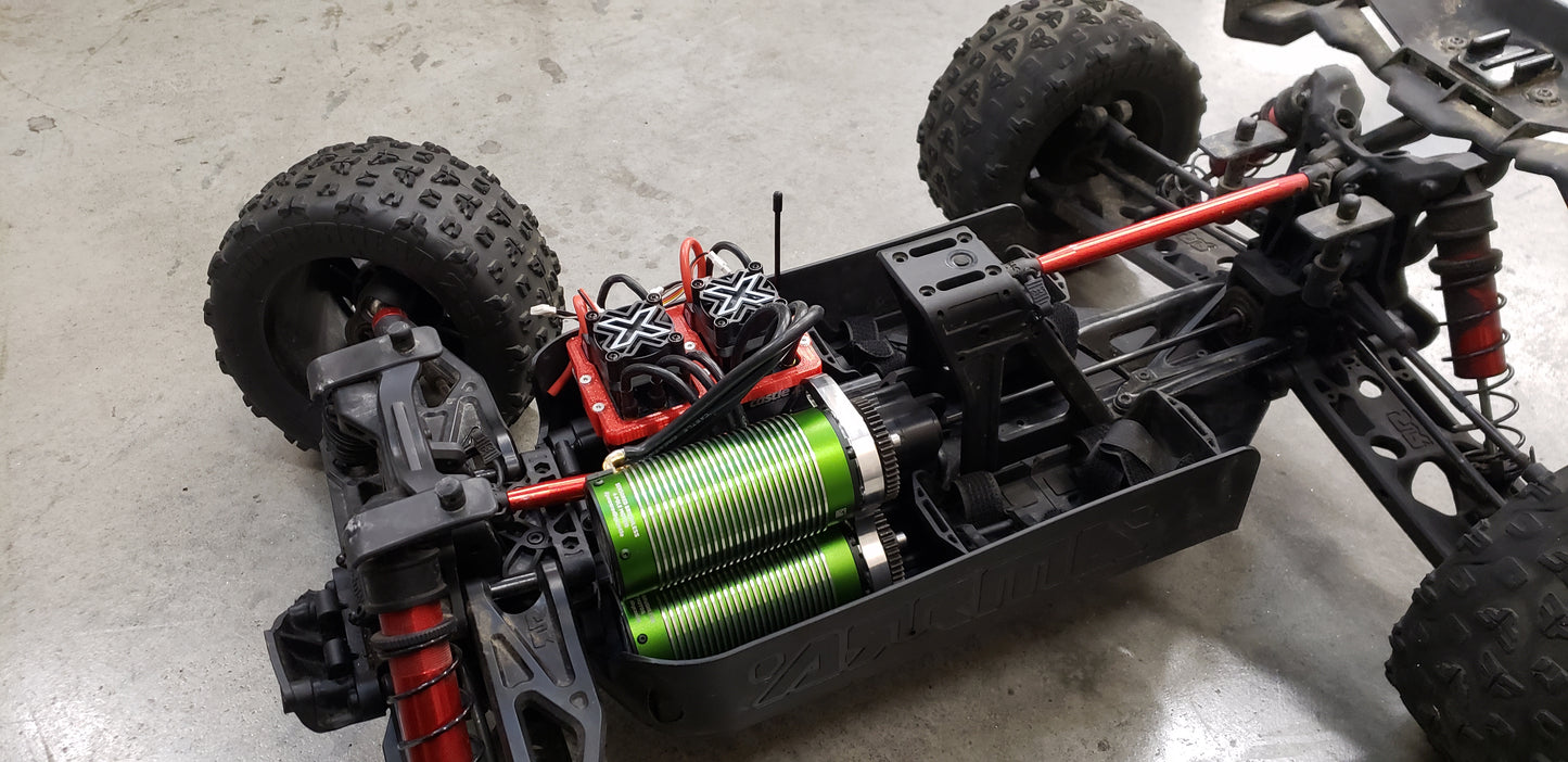 POWER TOWER Dual motor mount for Arrma Kraton/Outcast 8s