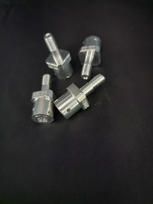 JBIRC TEKNO .75" Square Wheel Hub Adapter to GRP 1/5th Scale (4pc set)