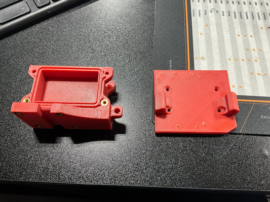 PPS014R 3D Printed Receiver Box and ESC Mount for Traxxas Sledge Red
