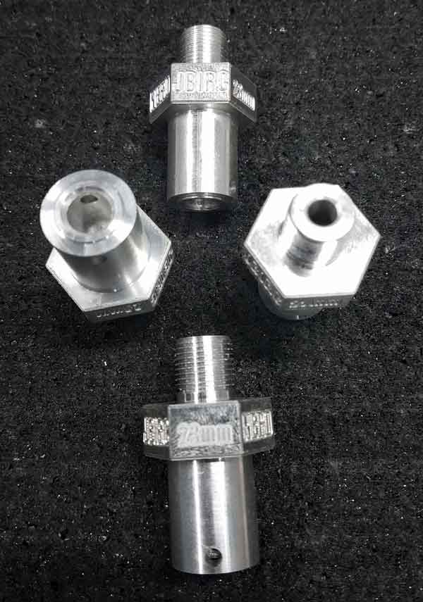 JBIRC 23mm +30mm Extended Wheel Hub Adapter Nero to CEN (4pc Set)