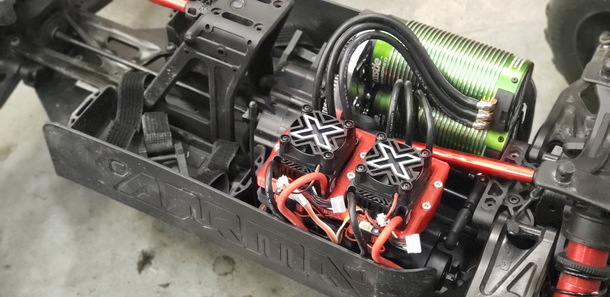 Dual MMX8S mount for Arrma Kraton/Outcast 8S