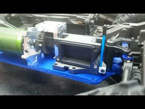 3D Printed Receiver Box and ESC Mount for Traxxas Sledge Red